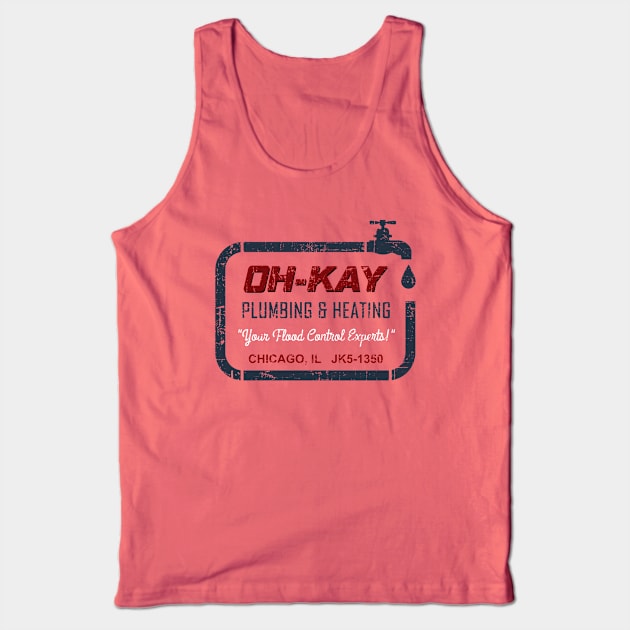 OH-KAY, Plumbing & Heating, distressed Tank Top by MonkeyKing